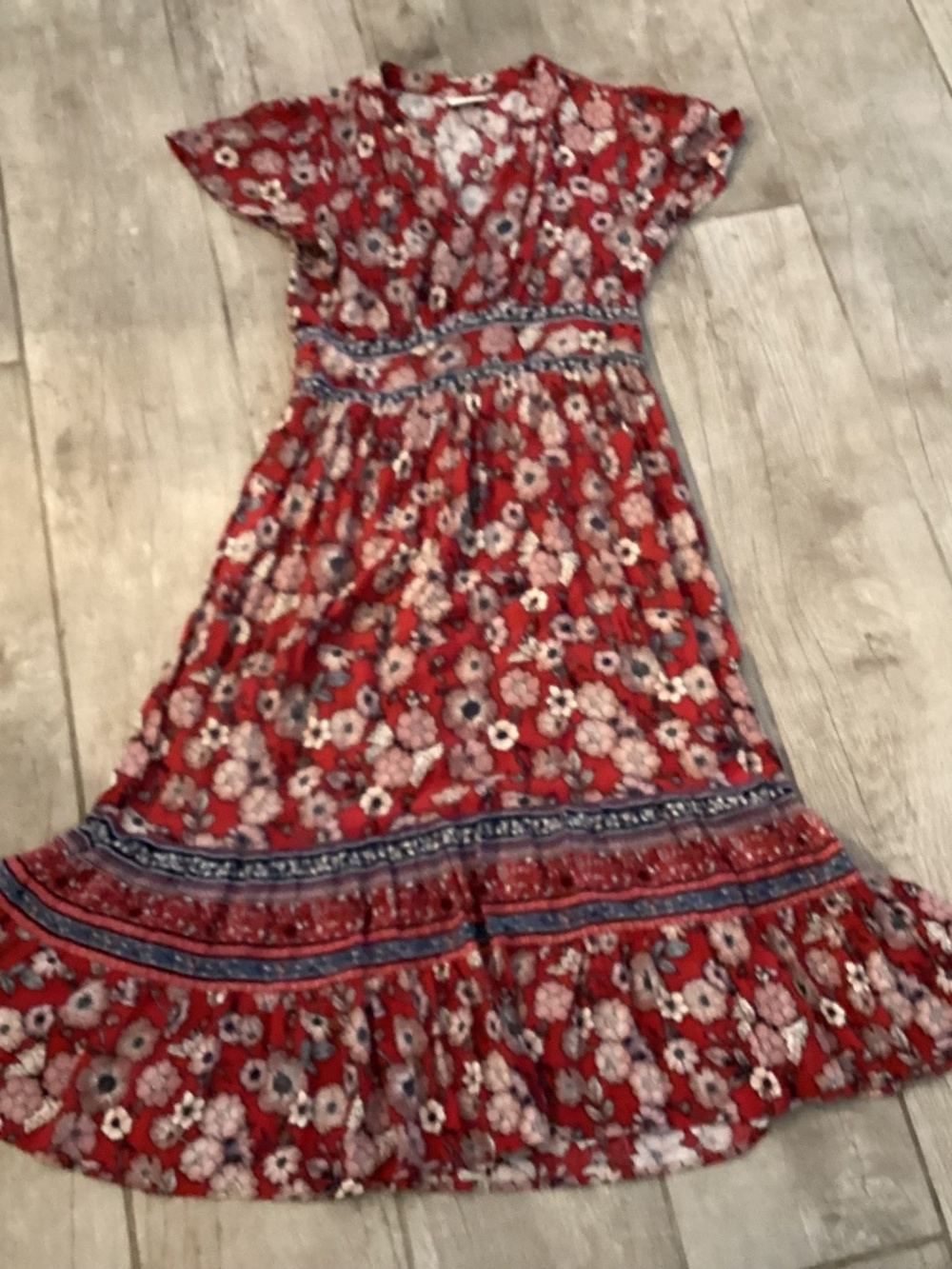 Knox rose hippie boho gauze dress xs floral